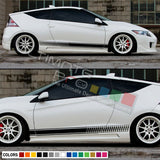 Decal Sticker Sport Stripe Kit for HONDA CR-Z Type R 2010 Spoiler Skirt Lip Wing