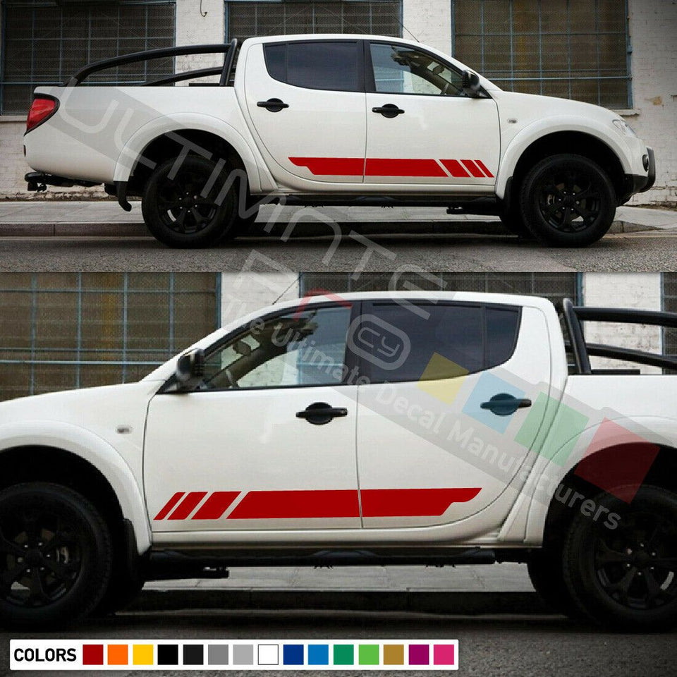 Decal Sticker Stripe Body Kit For Mitsubishi L200 Barbarian Warrior Visor Grille