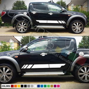 Decal Sticker Stripe Body Kit For Mitsubishi L200 Barbarian Warrior Visor Grille