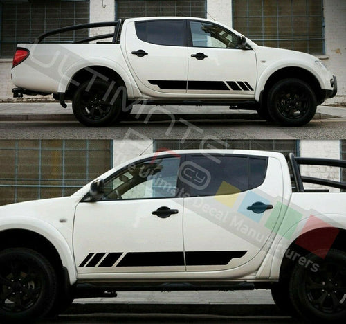 Decal Sticker Stripe Body Kit For Mitsubishi L200 Barbarian Warrior Visor Grille