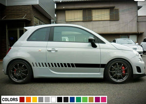 Decal sticker Stripe For Fiat 500 Abarth 595 2016 2017 2018 Rims Cover wheels