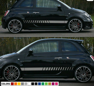 Decal sticker Stripe For Fiat 500 Abarth 595 2016 2017 2018 Rims Cover wheels