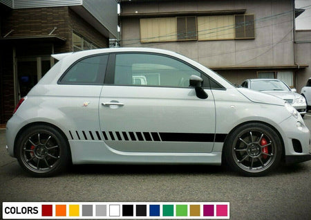 Decal sticker Stripe For Fiat 500 Abarth 595 2016 2017 2018 Rims Cover wheels