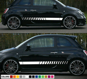 Decal sticker Stripe For Fiat 500 Abarth 595 2016 2017 2018 Rims Cover wheels