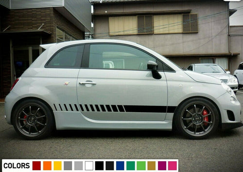 Decal sticker Stripe For Fiat 500 Abarth 595 2016 2017 2018 Rims Cover wheels