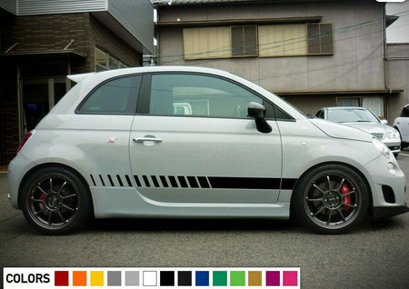 Decal sticker Stripe For Fiat 500 Abarth 595 2016 2017 2018 Rims Cover wheels