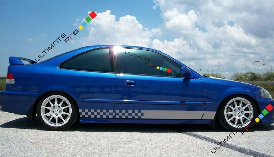 Decal sticker Stripe For HONDA civic 1997 1998 1999 2000 EK9 Type R lowering kit