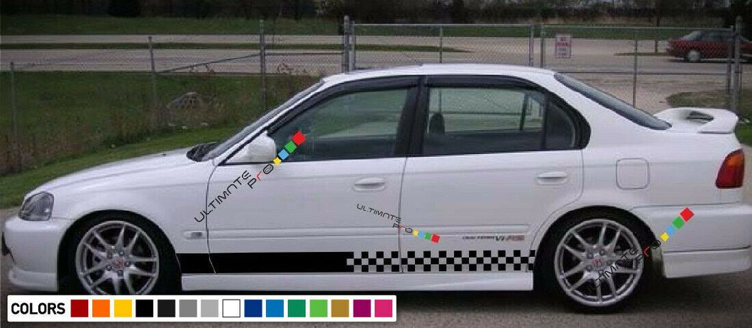 Decal sticker Stripe For HONDA civic 1997 1998 1999 2000 EK9 Type R lowering kit