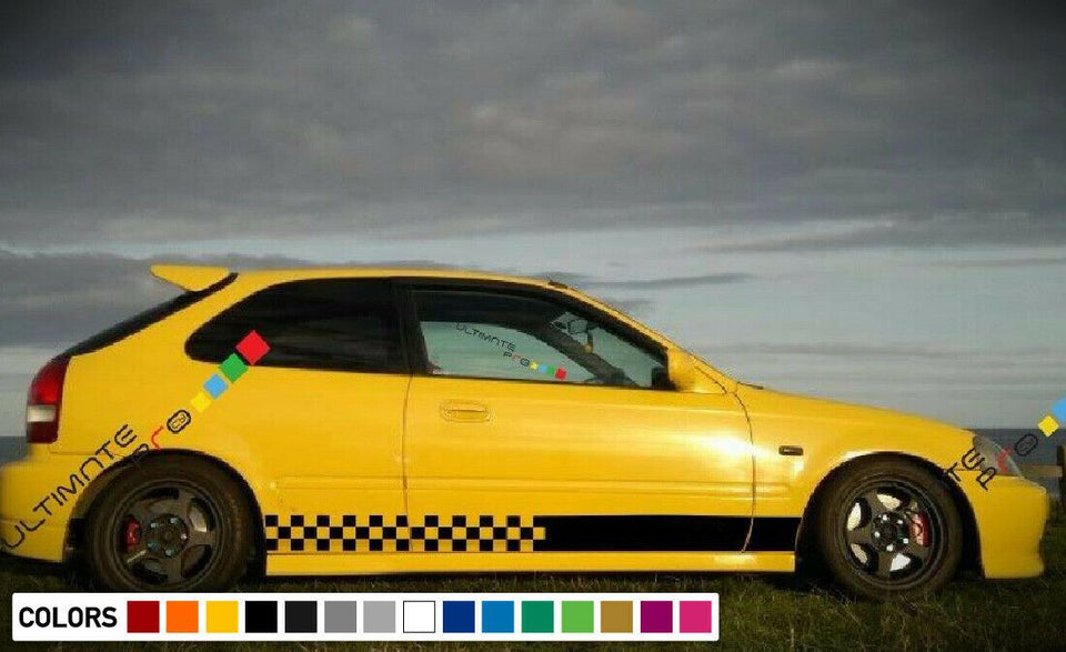 Decal sticker Stripe For HONDA civic 1997 1998 1999 2000 EK9 Type R EXTERIOR tune