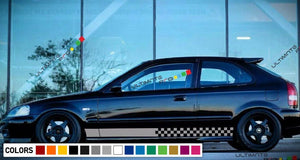 Decal sticker Stripe For HONDA civic 1997 1998 1999 2000 EK9 Type R EXTERIOR tune