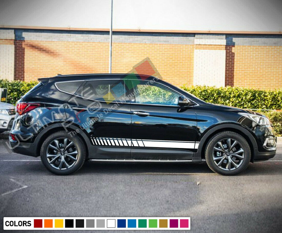 Decal sticker Stripe For Hyundai Santafe cover seat 2013 2015 2016 2017 2018