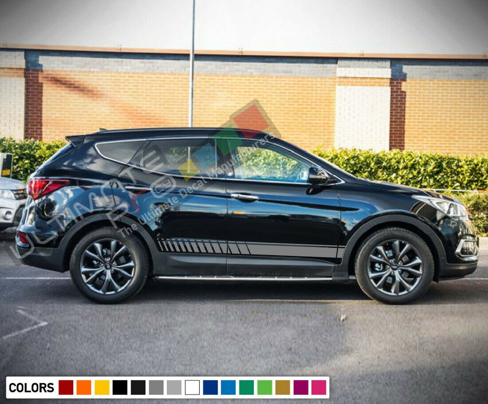 Decal sticker Stripe For Hyundai Santafe cover seat 2013 2015 2016 2017 2018