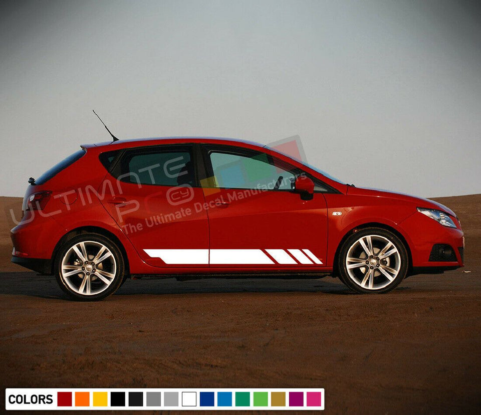 Decal Sticker Stripe For Seat Ibiza Spoiler Lip vent Rims Sport Tune Performance