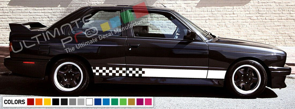 Decal sticker Stripe kit compatible with BMW M3 3 Series E30 Coupe Grilles Wing