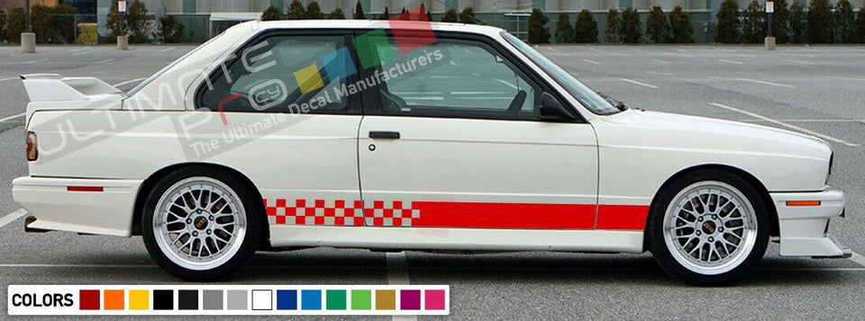 Decal sticker Stripe kit compatible with BMW M3 3 Series E30 Coupe Grilles Wing