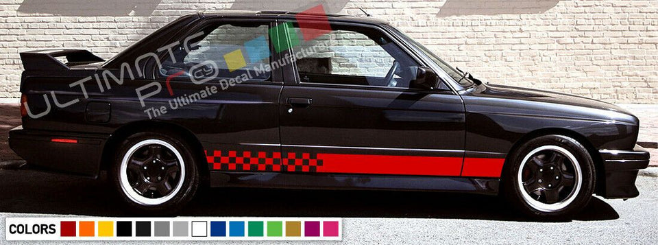 Decal sticker Stripe kit compatible with BMW M3 3 Series E30 Coupe Grilles Wing