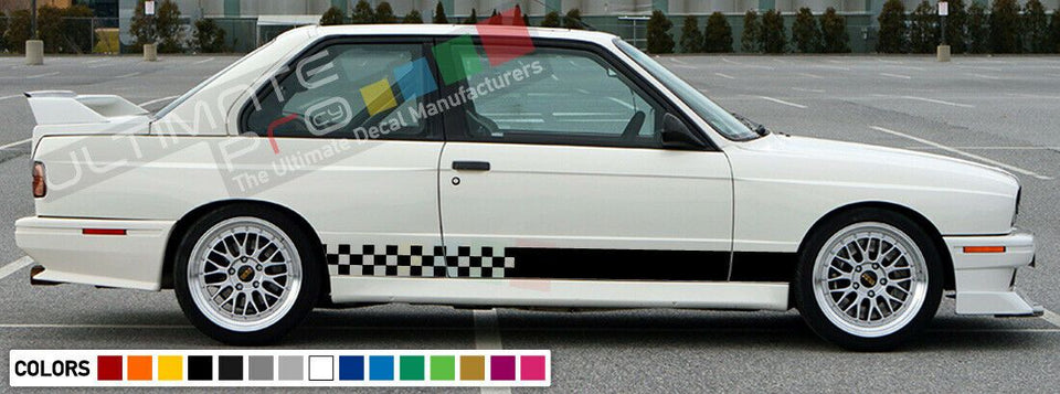 Decal sticker Stripe kit compatible with BMW M3 3 Series E30 Coupe Grilles Wing