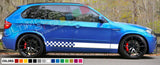 Decal sticker Stripe kit compatible with BMW X5 M 2010-2016 Spoiler Bumper Lip