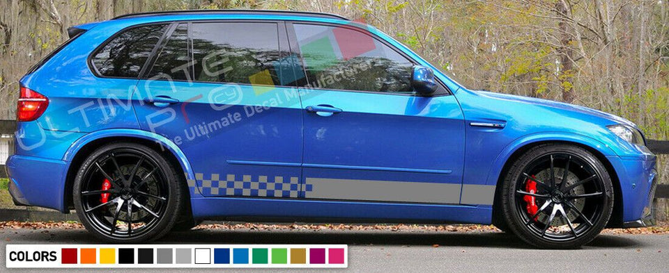 Decal sticker Stripe kit compatible with BMW X5 M 2010-2016 Spoiler Bumper Lip