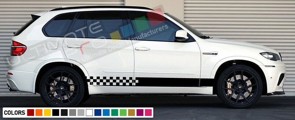 Decal sticker Stripe kit compatible with BMW X5 M 2010-2016 Spoiler Bumper Lip