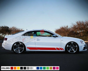 Decal sticker Stripe kit For Audi A5 S Line Sport Fender Grile Lights Back Side