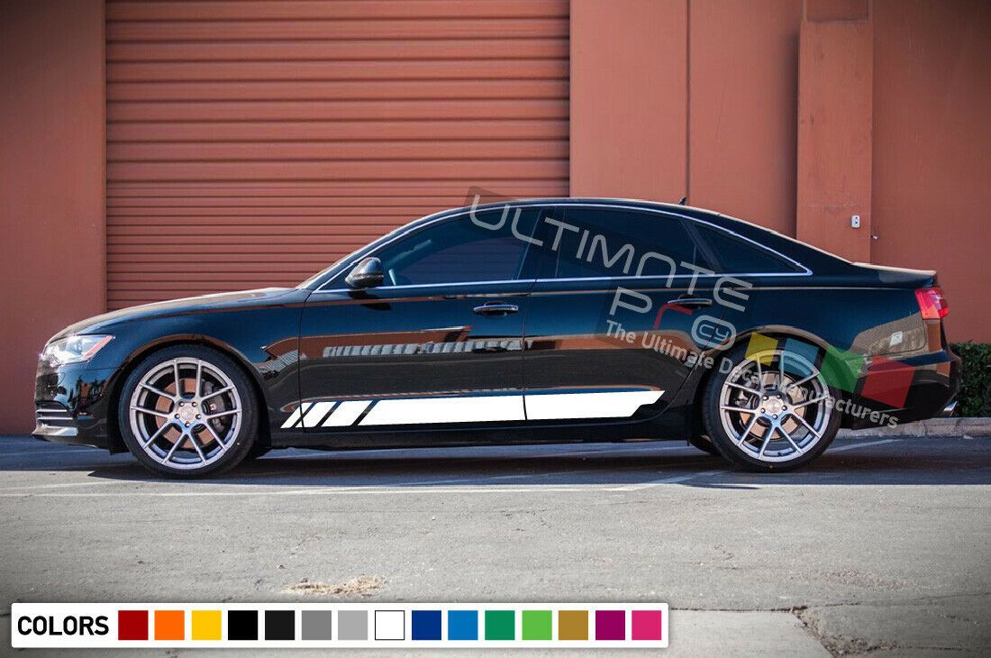 Decal Sticker Stripe Kit For Audi A6 S Line 2016 2017 2018 Wing Bumper ...