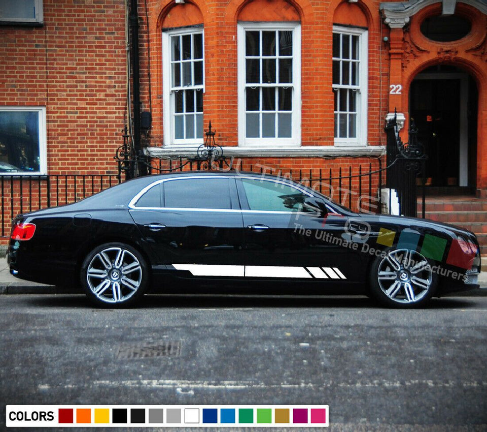 Decal sticker Stripe kit For Bentley Flying Spur Carbon lip trim wing chrome arm