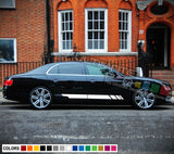 Decal sticker Stripe kit For Bentley Flying Spur Carbon lip trim wing chrome arm