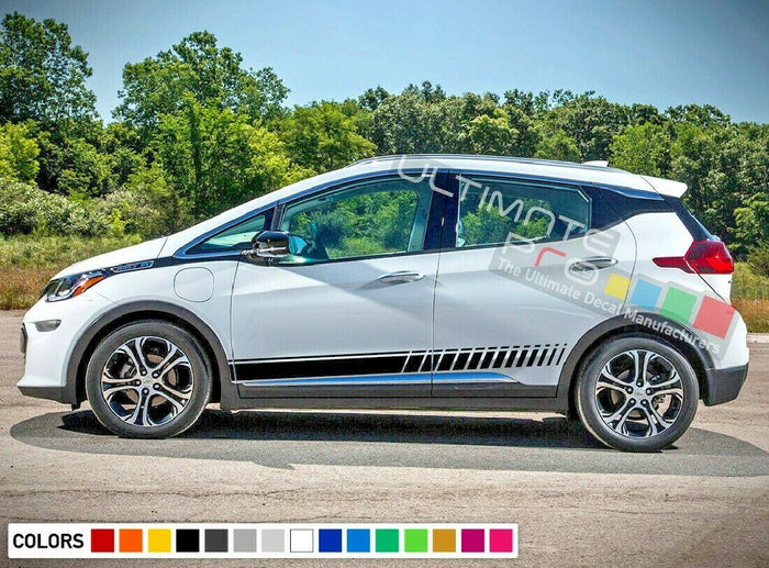 Decal sticker Stripe kit for Chevrolet Bolt Spoiler Lip 2017 2018 flare vent bar