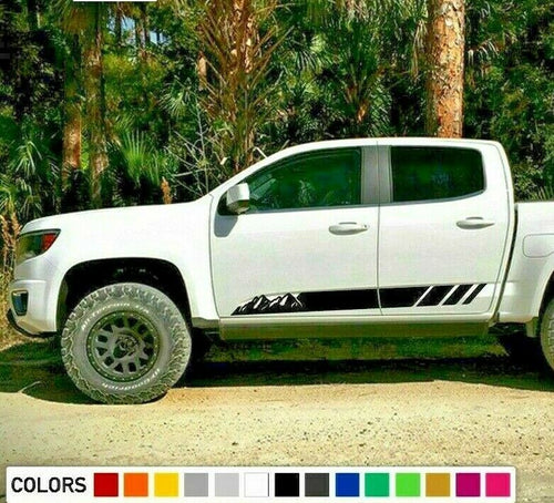 Decal Sticker Stripe Kit for Chevrolet Colorado mountains off road 4x4 rack roof
