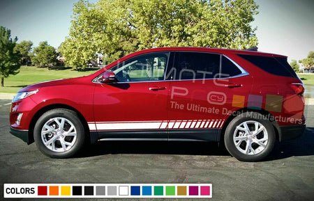 Decal sticker Stripe kit For Chevrolet Equinox sport 2014 - 2018 mirror suv bar