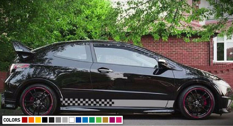 Decal sticker Stripe kit For HONDA Civic Type R 2006 2011 xenon FN2 light cover