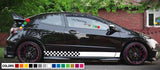 Decal sticker Stripe kit For HONDA Civic Type R 2006 2011 xenon FN2 light cover