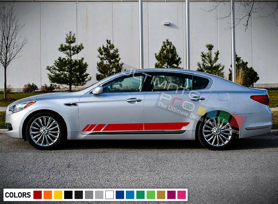 Decal Sticker Stripe Kit For Kia K900 Wing Bumper Carbon Rims 2015 - 2018 sport