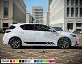 Decal sticker Stripe kit for Lexus CT Spoiler Lip 2014 - 2018 Grille lower tune