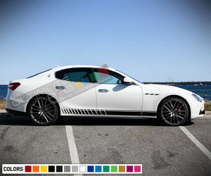 Decal Sticker Stripe Kit For Maserati Ghibili Body Sport wing Lip Skirt Grille