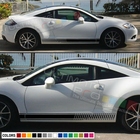 Decal Sticker Stripe Kit For Mitsubishi Eclipse 2006-2012 Spoiler Lip Splitter