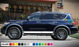 Decal sticker Stripe kit For Nissan Armada mirror body lip carbon rear light set