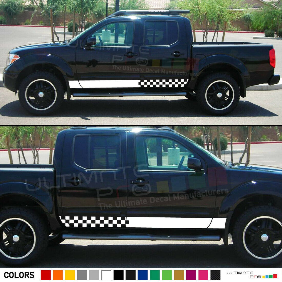 Decal sticker Stripe kit For Nissan Navara Frontier 4 x 4 Pickup truck T6 lift