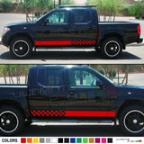 Decal sticker Stripe kit For Nissan Navara Frontier 4 x 4 Pickup truck T6 lift