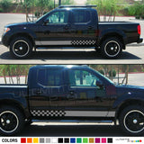 Decal sticker Stripe kit For Nissan Navara Frontier 4 x 4 Pickup truck T6 lift