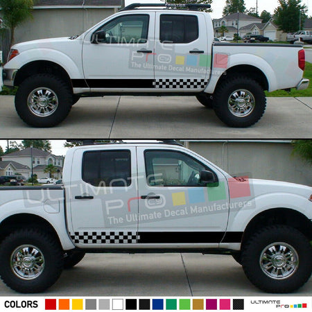 Decal sticker Stripe kit For Nissan Navara Frontier 4 x 4 Pickup truck T6 lift