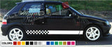 Decal sticker Stripe kit For PEUGEOT 106 Rallye Version 1.6 XSi PHASE 1991-2003