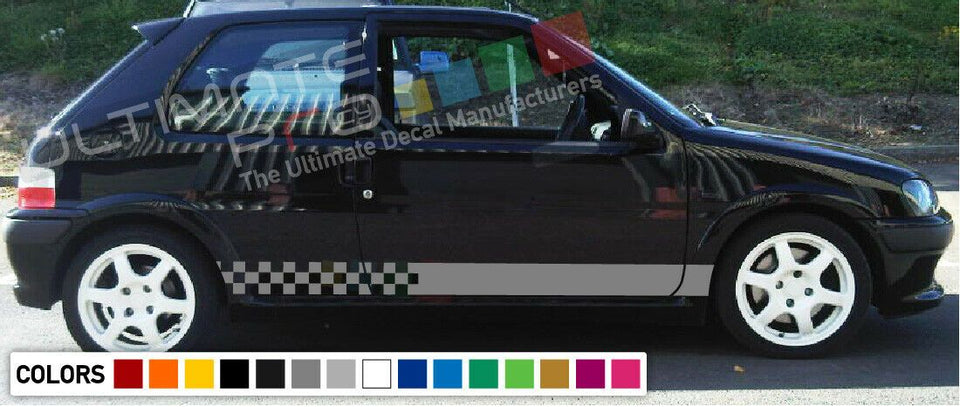 Decal sticker Stripe kit For PEUGEOT 106 Rallye Version 1.6 XSi PHASE 1991-2003