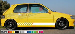 Decal sticker Stripe kit For PEUGEOT 106 TU5J4 TU5J2 GTi Rallye Phase 1 2 16V