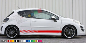 Decal Sticker Stripe kit For PEUGEOT 207 RC CC Body Flare Spoiler Bumper Racing