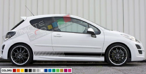 Decal Sticker Stripe kit For PEUGEOT 207 RC CC Wing Lip Xenon Light Graphic Hid