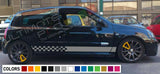 Decal sticker Stripe kit For Renault Clio II body hid flare spoiler wing xenon
