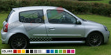 Decal sticker Stripe kit For Renault Clio II body hid flare spoiler wing xenon