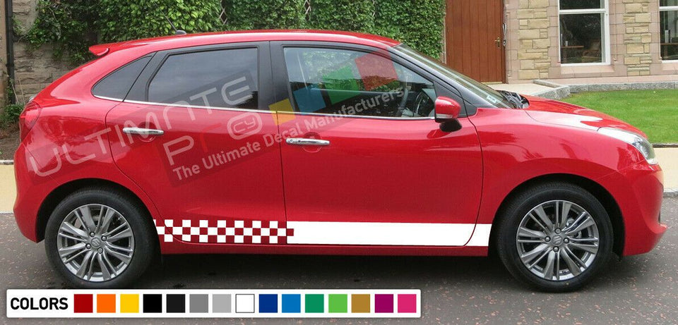 Decal sticker Stripe kit For Suzuki Baleno body lowering mirror 2012 2013 2014